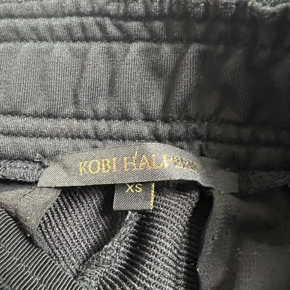 Kobi Halperin Womens Pull On Black Work Office Drawstring Pants Trousers Cotton - Picture 5 of 8